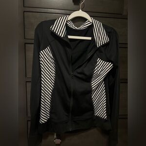 Black and White Striped ZELLA Women's Jacket